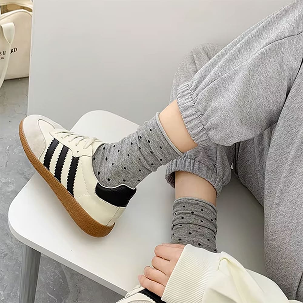 preppy polka dot pattern socks boogzel clothing