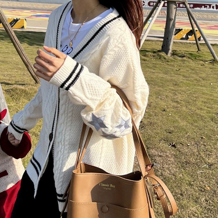 Preppy Aesthetic Star Cardigan boogzel clothing