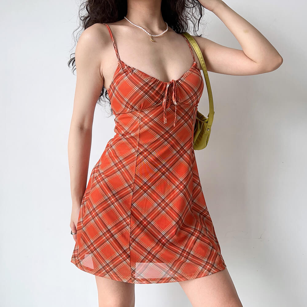 preppy style plaid mini dress boogzel clothing