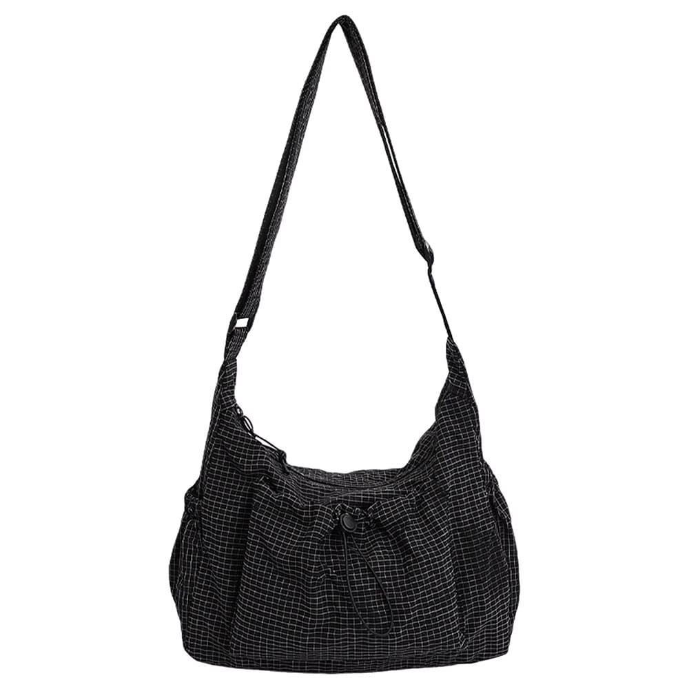 preppy style plaid shoulder bag boogzel clothing