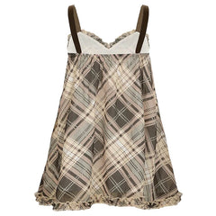 preppy aesthetic plaid mini tank dress boogzel clothing