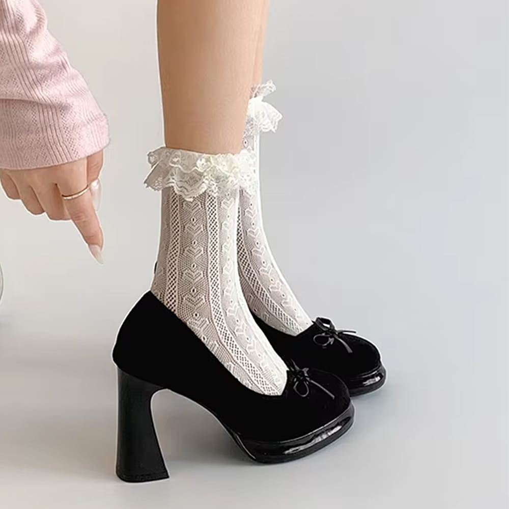 preppy aesthetic platform heels boogzel clothing