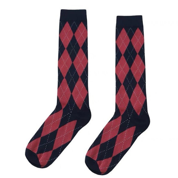 preppy argyle high socks boogzel clothing