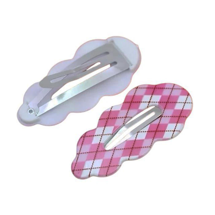 preppy plaid hair clips boogze lclothing