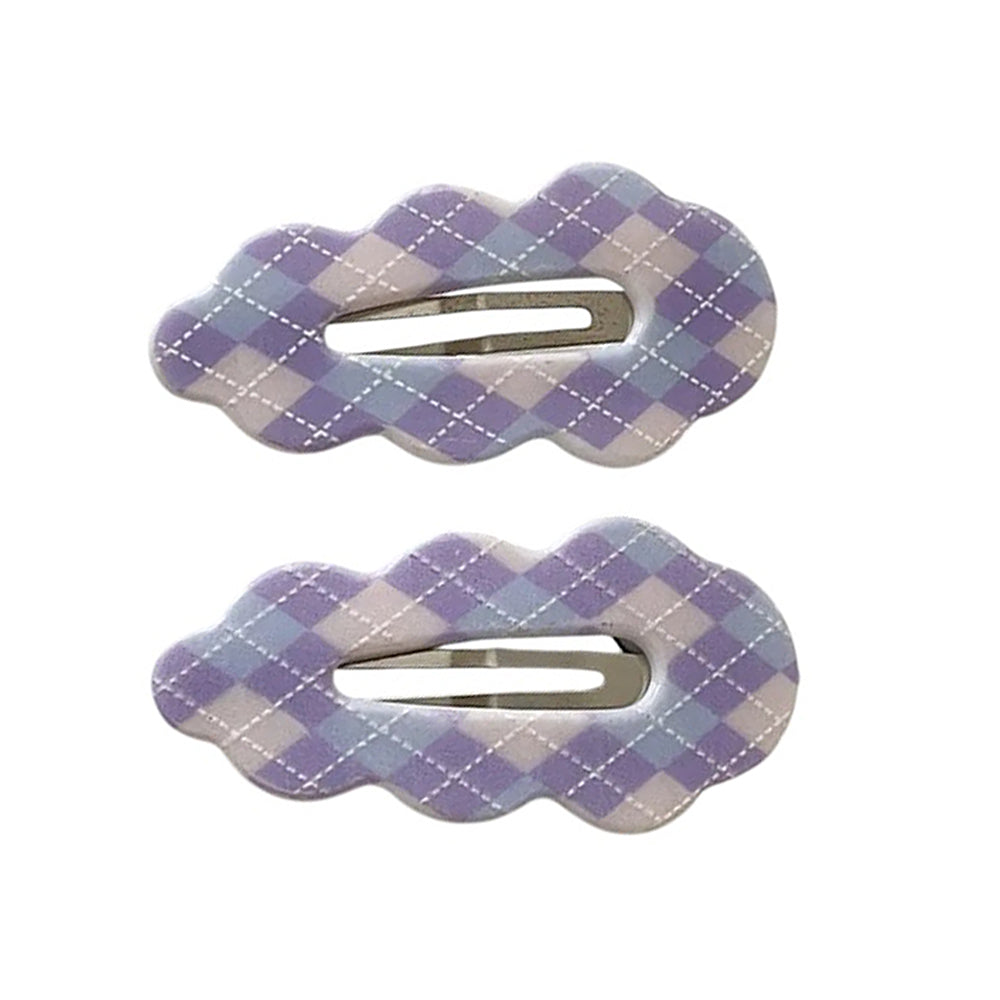 preppy plaid hair clips boogze lclothing