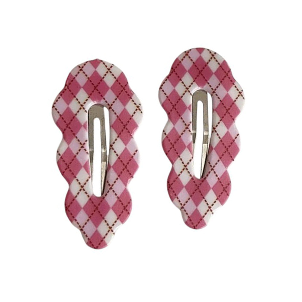 preppy plaid hair clips boogze lclothing