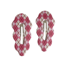 preppy plaid hair clips boogze lclothing