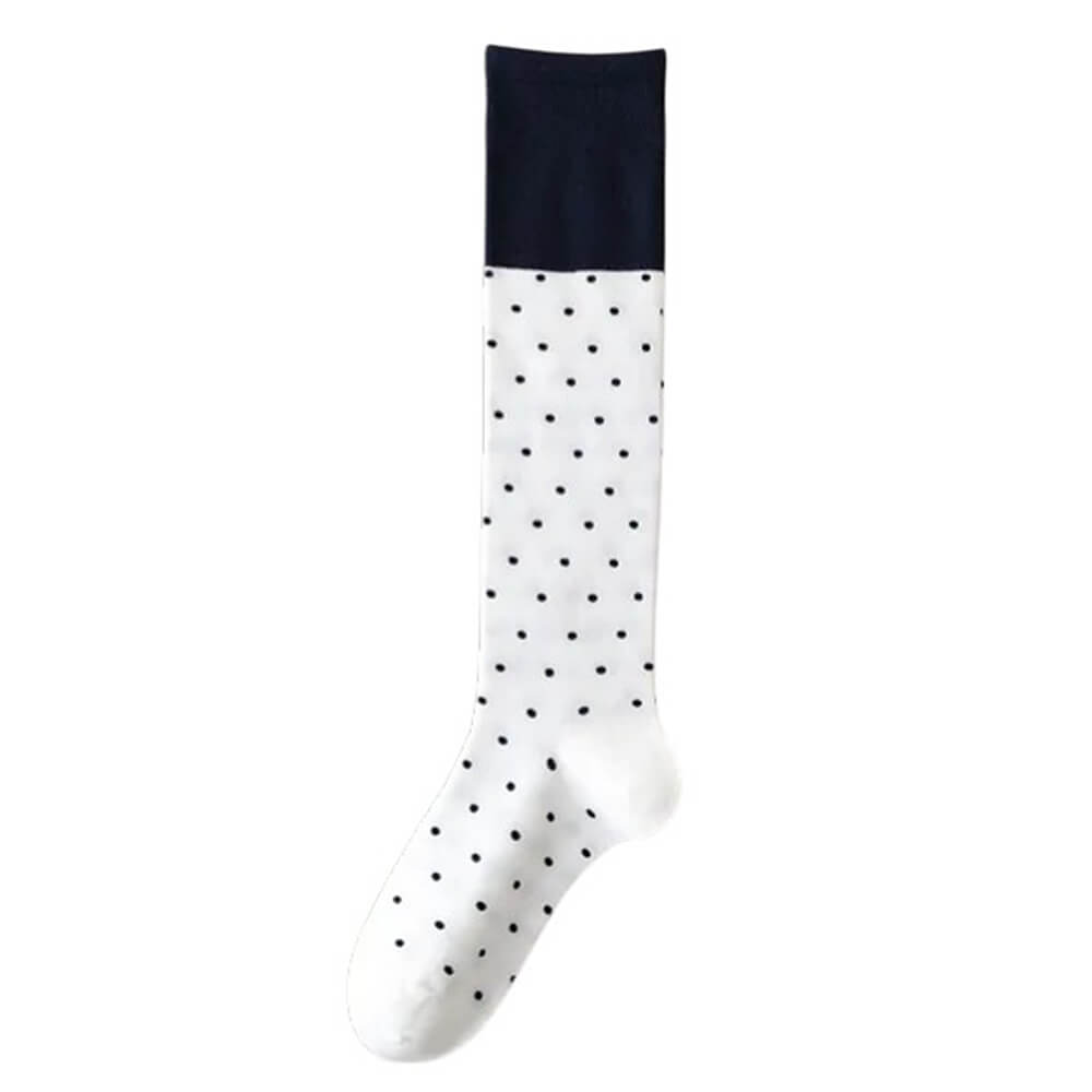 preppy polka dot knee socks boogzel clothing