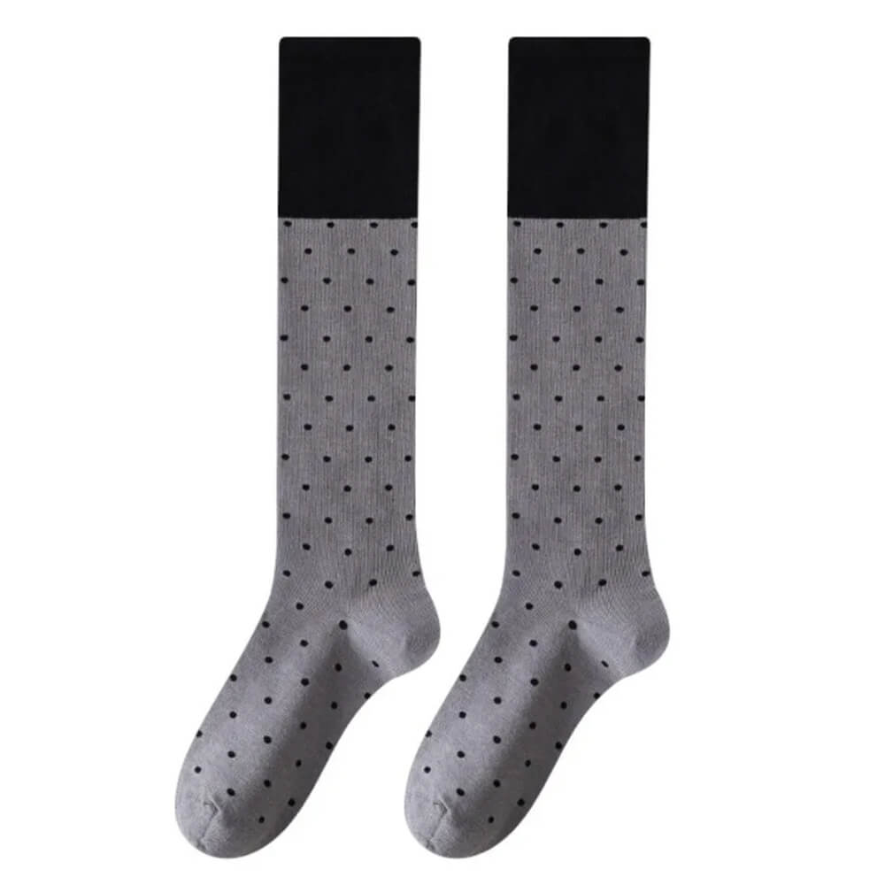 preppy polka dot knee socks boogzel clothing