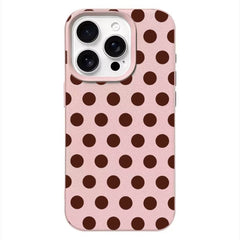 preppy polka dot textured iphone case boogzel clothing