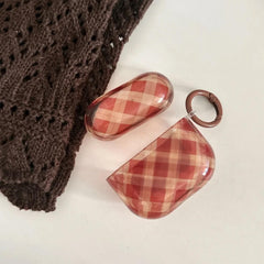 preppy style plaid airpods case boogzel clothing