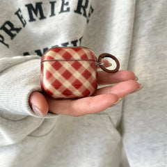 preppy style plaid airpods case boogzel clothing