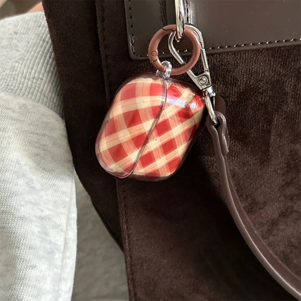preppy style plaid airpods case boogzel clothing