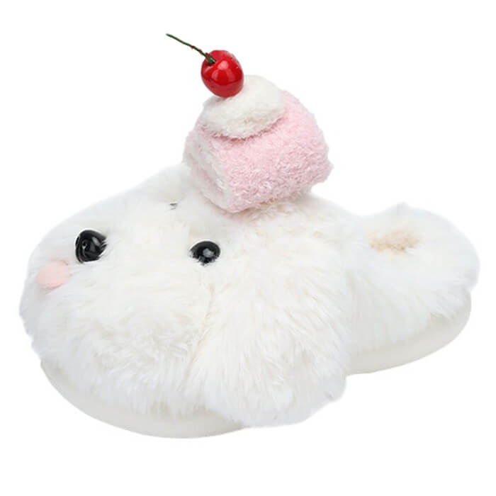 puppy and cake fluffy slippers boogzel clothing