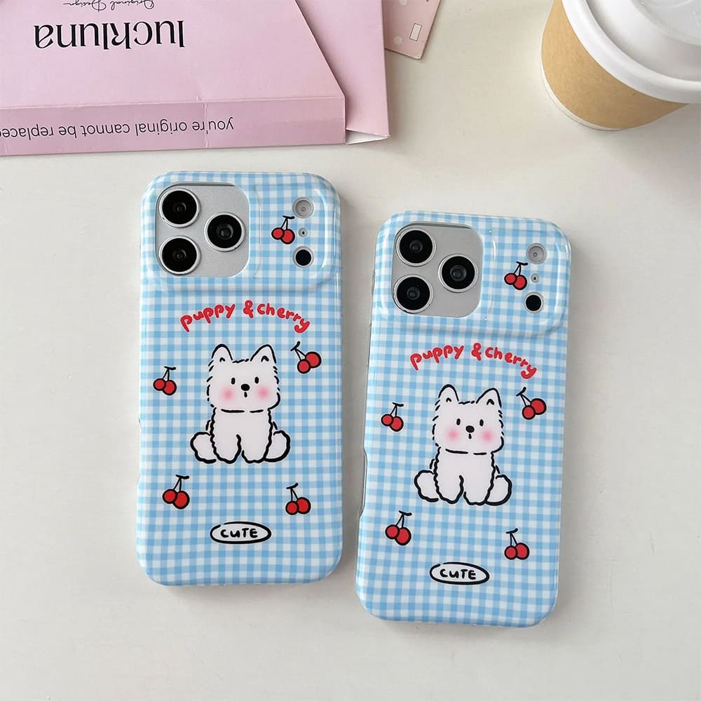 puppy cherry iphone case boogzel clothing