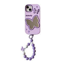 purple butterfly mirror iphone case boogzel clothing