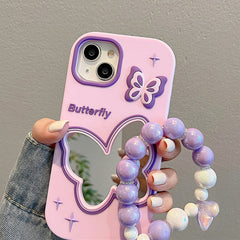 purple butterfly mirror iphone case boogzel clothing