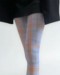 purple check pattern tights boogzel clothing