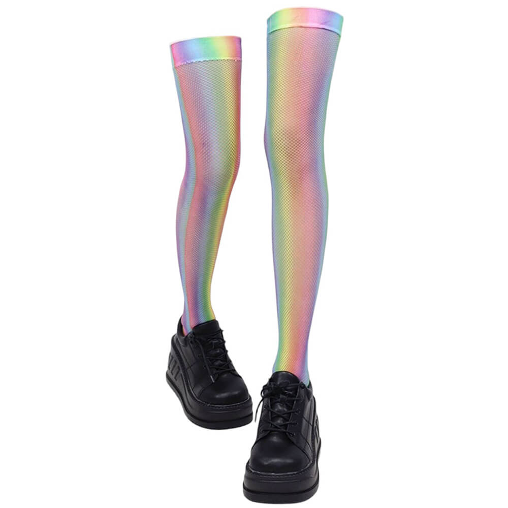 rainbow aesthetic knee-highs boogzel clothing
