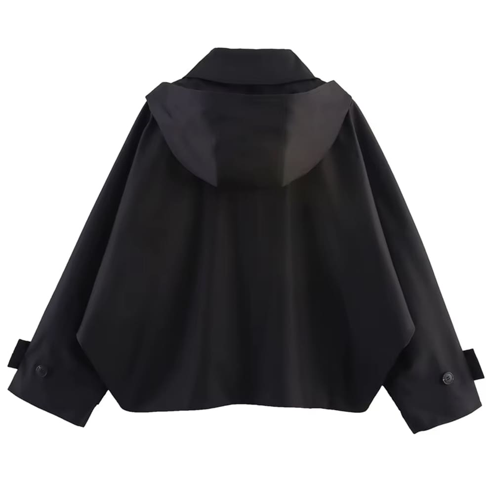 rainy day hooded trench jacket boogzel clothing