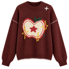 red apple oversized sweater boogzel clothing