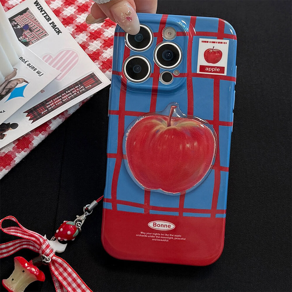 red apple plaid iphone case boogzel clothing