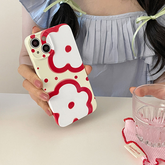 red flowers iphone case boogzel clothing