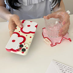 red flowers iphone case boogzel clothing