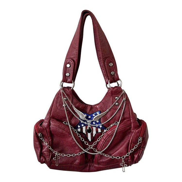 American Dream Red Handbag - Y2k handbag