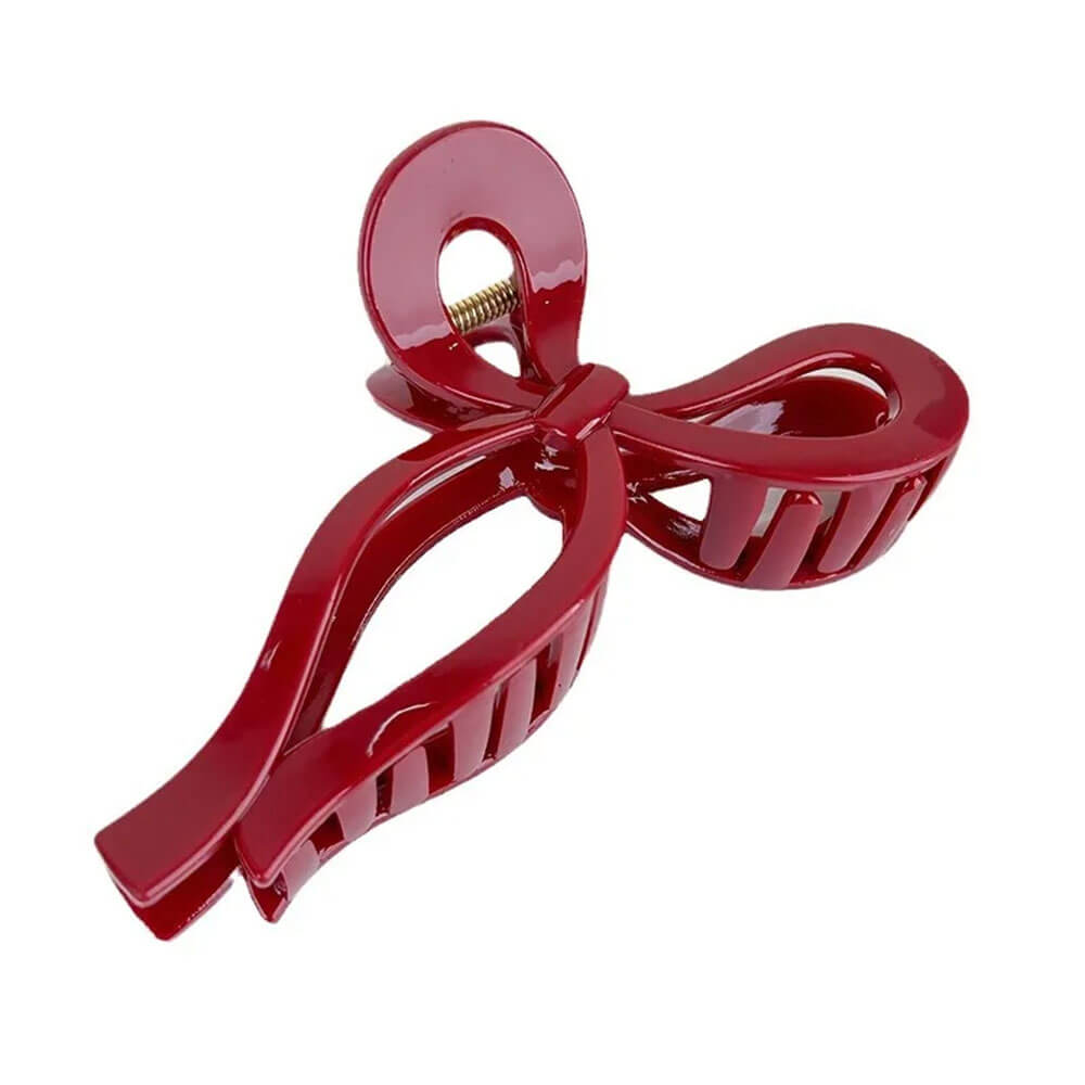 red bowknot hair claw clip boogzel clothing