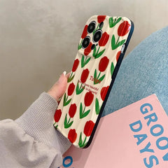 red tulips iphone case boogzel clothing