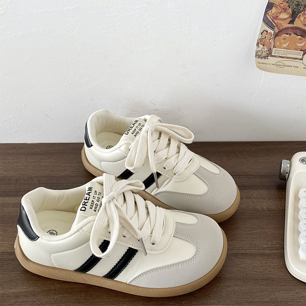 retro style striped sneakers boogzel clothing