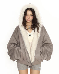 reversible fur zip jacket boogze clothing