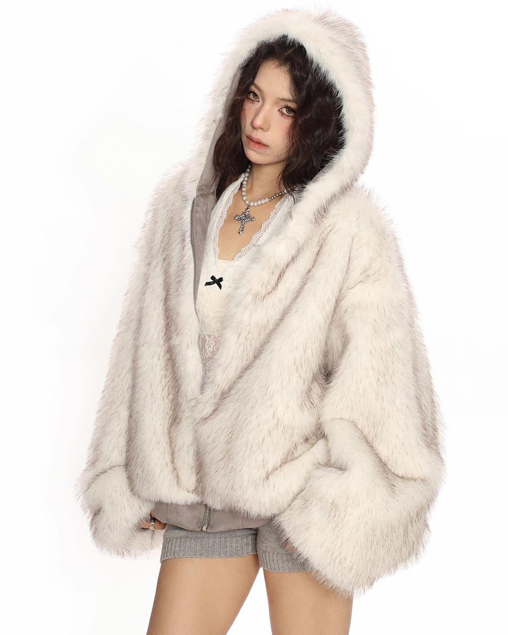 reversible fur zip jacket boogze clothing