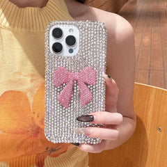 rhinestone bowknot iphone case boogzel clothing