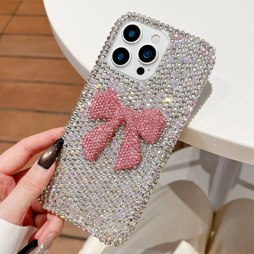 rhinestone bowknot iphone case boogzel clothing