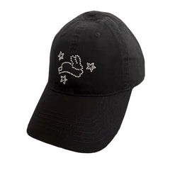 rhinestone bunny y2k cap boogzel clothing