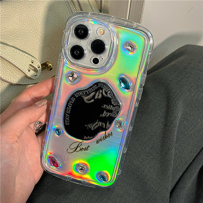 rhinestone mirror iphone case boogzel clothing