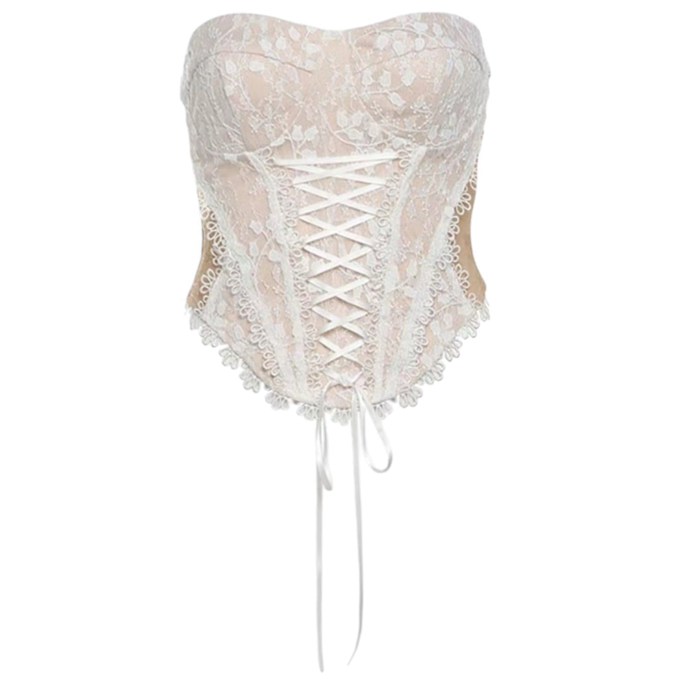 romantic lace corset top boogzel clothing