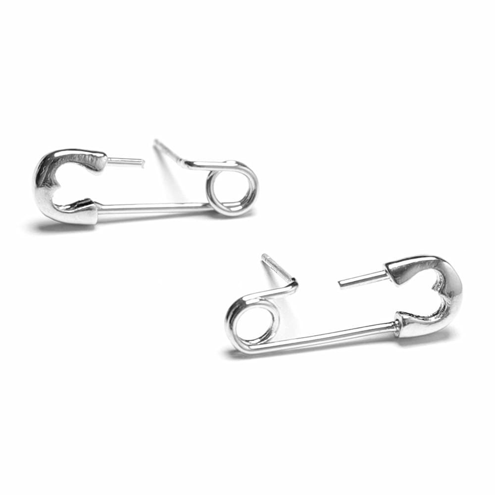 safety pin earrings boogzel clothing