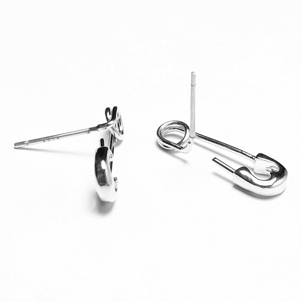 safety pin earrings boogzel clothing