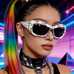 safety pin chaos sunglasses boogzel clothing