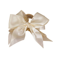 satin bow hair claw boogzel clothing