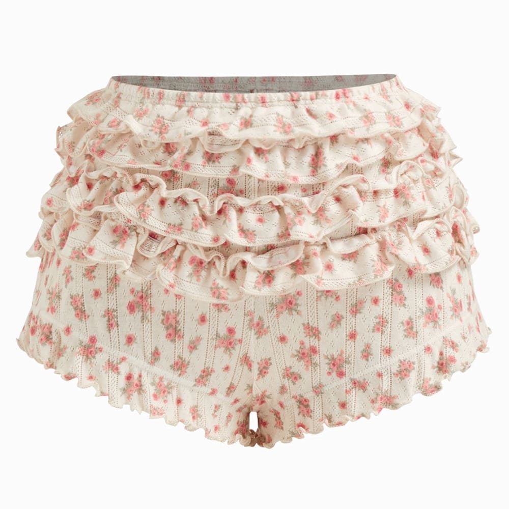 secret garden floral top shorts set boogzel clothing