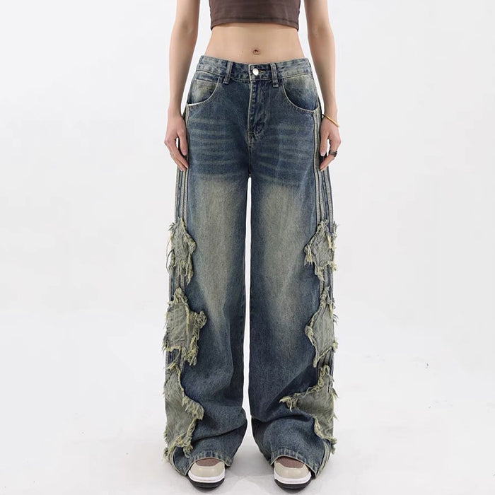 side stripe star jeans boogzel clothing