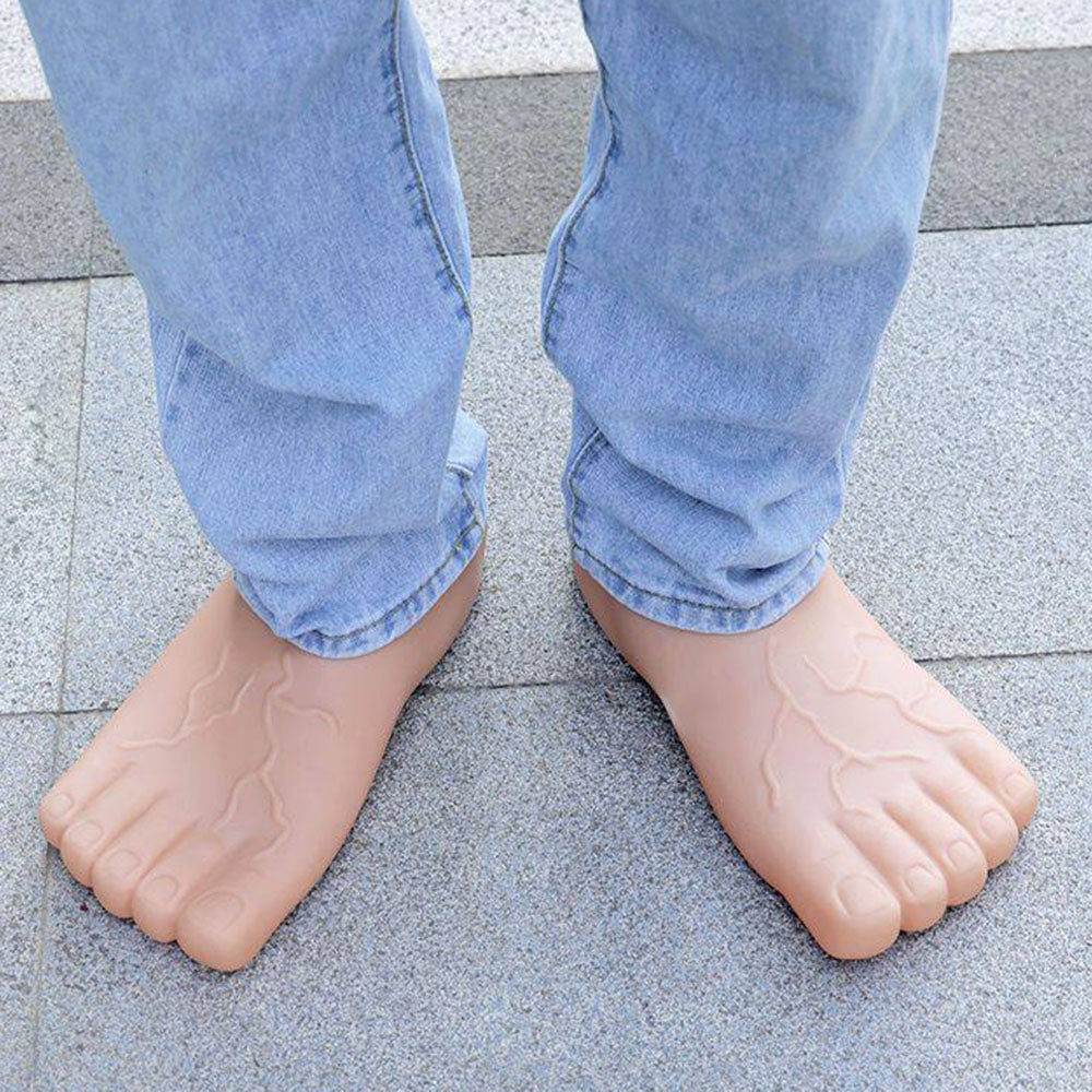 silicone human foot shaped slippers boogzel clothing