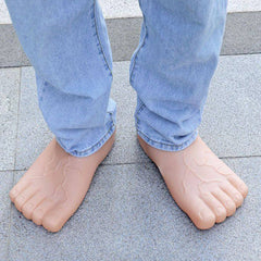 silicone human foot shaped slippers boogzel clothing