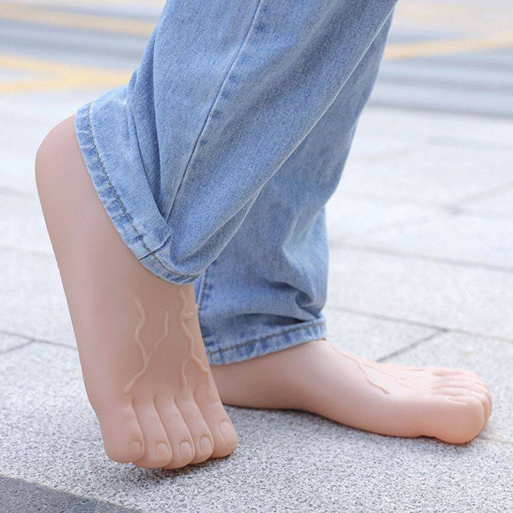 silicone human foot shaped slippers boogzel clothing