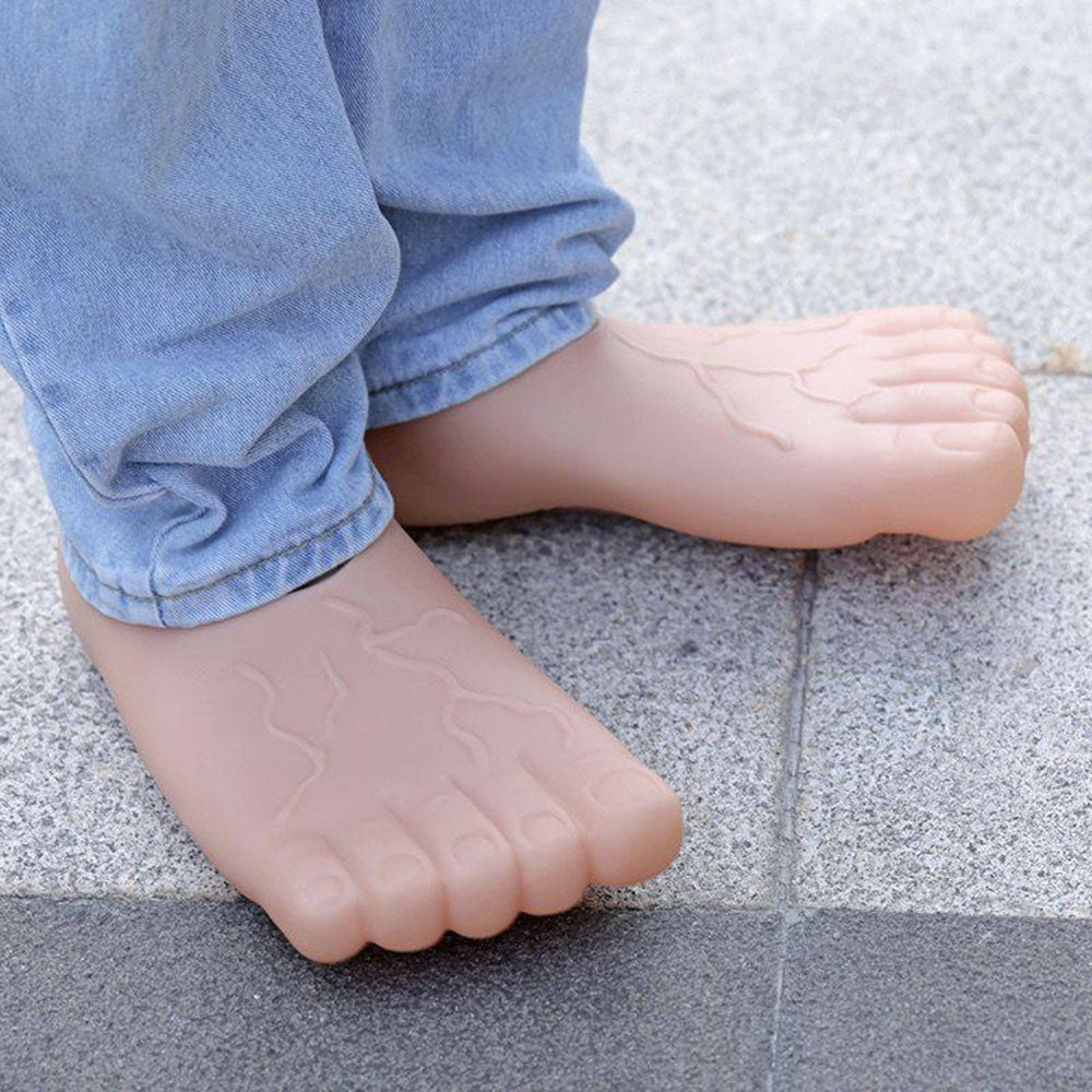 silicone human foot shaped slippers boogzel clothing