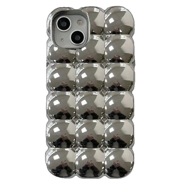 silver bubble iphone case boogzel clothing